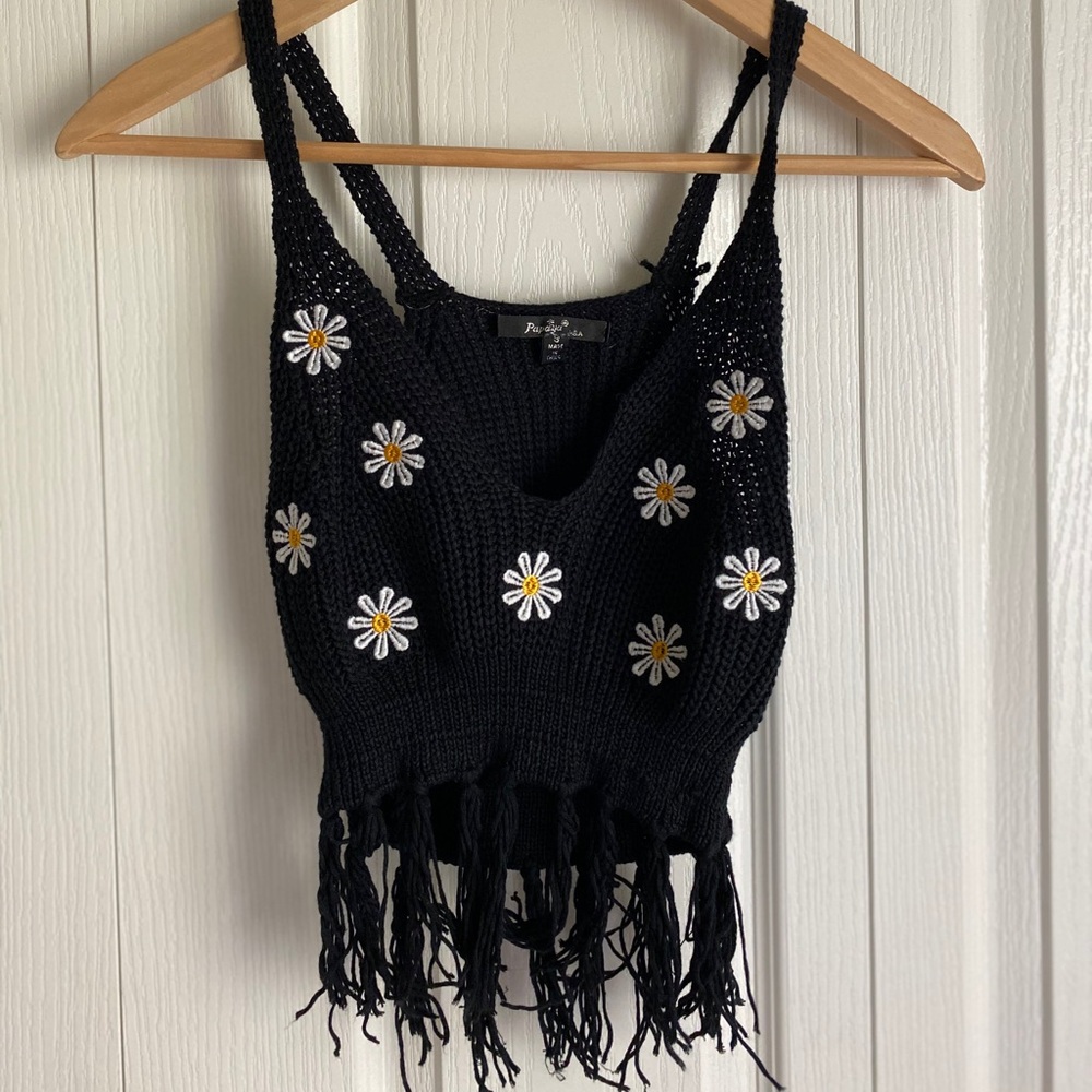 Knitted crop top